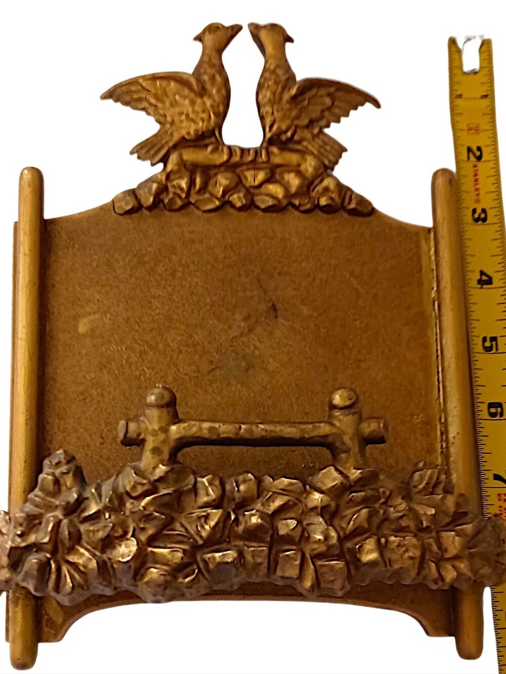 Vtg Gold Wall Pocket Planter Decor Griffin Bird Deco Hollywood Regency Rococo - Picture 4 of 16